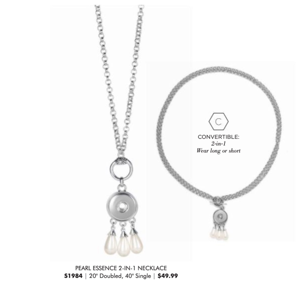 Magnolia and Vine Necklace 2 in 1